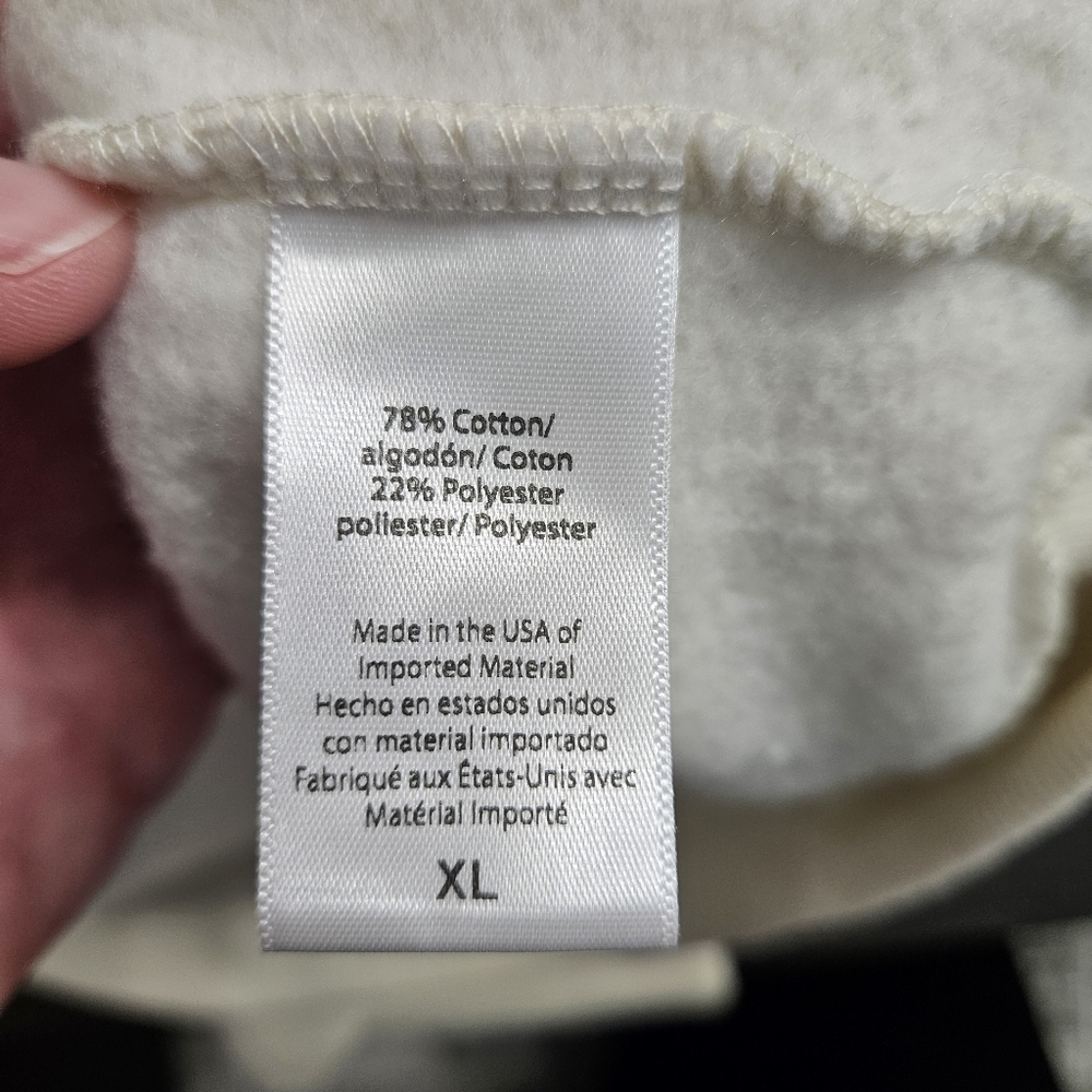 Beyond Yoga cream pullover sweater half zip XL - Picture 12 of 12